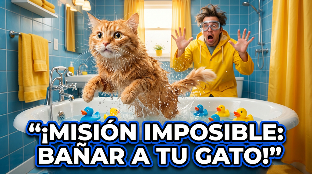 Misión imposible: bañar a tu gato